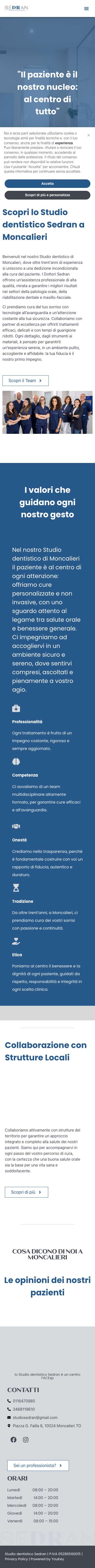 Il sito di oggi su smartphone
